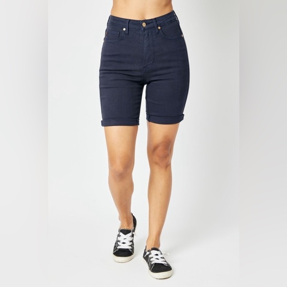 Judy Blue Pants - Judy Blue High Waist Tummy Control Bermuda Shorts